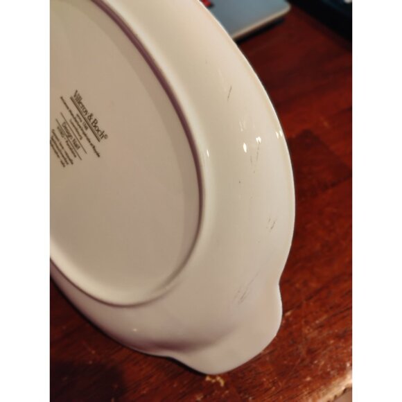 Villeroy & Boch Naif Village Oval Serving Platter Pickle Relish Plate w/Handles - Picture 4 of 4